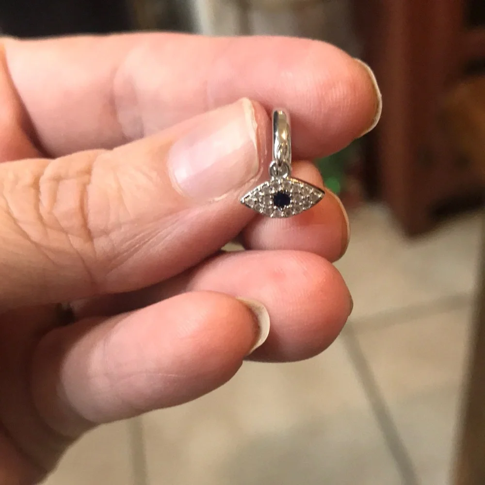 Elegant Silver and Blue Women's Earrings - Picture 2 of 4